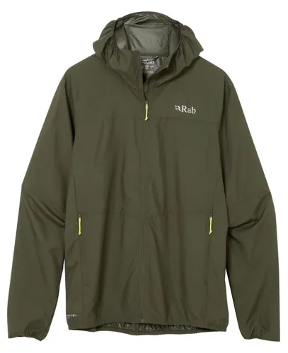 Rab Windgather Hoody army (ARM) XXL – Leichte Kapuzenjacke von Rab