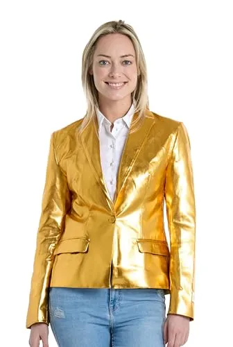 OppoSuits Damen-Blazer - Groovy Gold Anzugjacke - Goldgelb - Urlaubskleidung