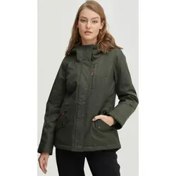 OXMO OXBellissa Damen Winterjacke - Gefütterte Funktionsjacke mit Kapuze - Funktionsjacke für Damen, mittelschwer gefüttert mit Kapuze, ideal für Übergangszeiten und nachhaltig produziert. Perfekt kombinierbar für sportliche und elegante Styles.