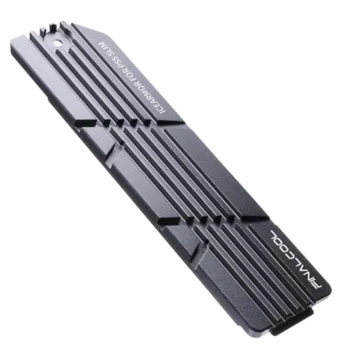 DolDer M2 SSD Kühlkörper für PS5 Slim/Pro, Aluminium Kühler Heatsink Staubgeschützter für PS5 Slim/PS5 Pro (schwarz)