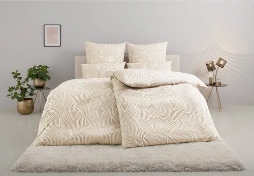 Leonique Bettwäsche Matilda, 2-teilig in beige von OTTO home