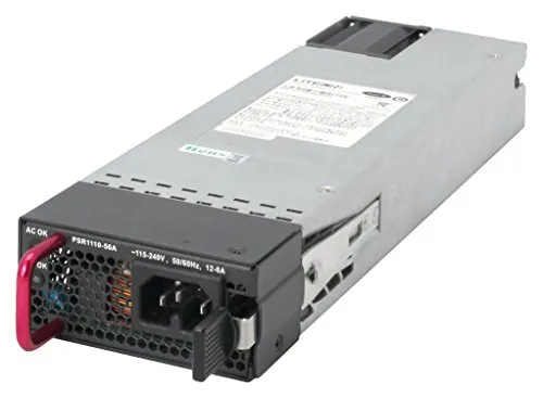Aruba JG545A Stromversorgung - Redundant & Hot-Plug - Server-Netzteile mit 1110 Watt Leistungskapazität und integriertem PoE für zuverlässige Stromversorgung, ideal für unterbrechungsfreie Netzwerkinfrastrukturen.