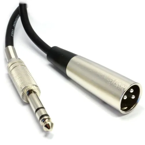 Ausgewogen 6,35 mm Stereo Klinkenstecker Zum XLR 3 Polig Männlich Stecker Abgeschirmtes Kabel 3 m [3 Meter/3m]