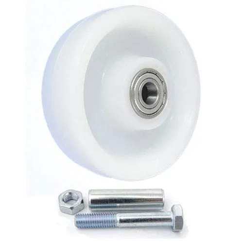 Kunststoffräder Ø 125mm (polyamid nylon) KUGELLAGER Transportrollen mit Montage-Set