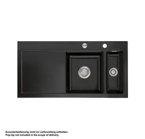 Systemceram Mera 100 Nigra Keramikspüle von systemceram