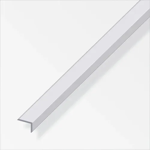 alfer Kantenschutz-Profil 1 m - Aluminium eloxiert silber - Winkelprofile, schützt Kanten effektiv und sorgt für eine langlebige, ansprechende Optik in Ihrem Zuhause oder Büro.