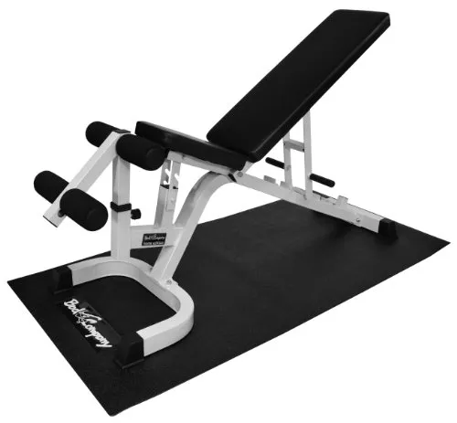 Bad Company Bodenmatte I Geruchsneutrale Bodenschutzmatte für Trainingsgeräte I 180 x 90 cm