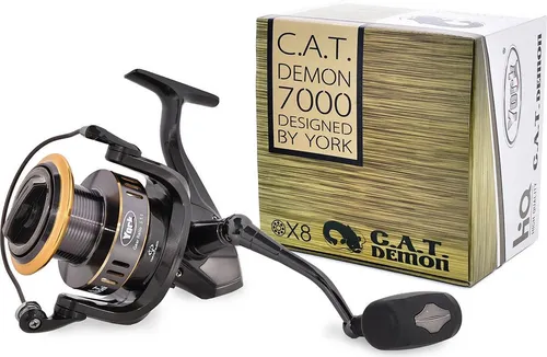 Welsrolle York C.A.T. Demon 7000 Angelrolle Spinrolle Wallerrolle Großfischrolle