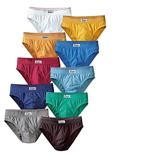 LE JOGGER Herren Slip - 10er Pack - Herren-Slips aus 100% Baumwolle, bieten optimalen Tragekomfort und perfekte Passform für den täglichen Gebrauch.