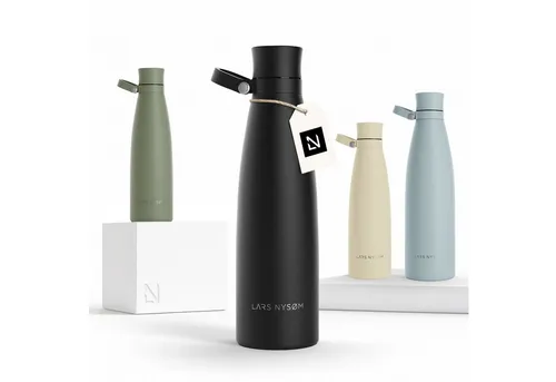 LARS NYSØM Isolierflasche Nåde - BPA-freie Thermosflasche - Isolierflasche Nåde, kohlensäuregeeignet und in elegantem Design. Hält Getränke lange frisch und ist perfekt für unterwegs.