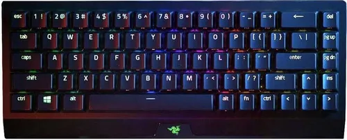 Razer BlackWidow V3 Mini HyperSpeed - Kabellose 65% Mechanische Gaming Tastatur, geräuschlose Razer Yellow Switches und bis zu 200 Stunden Akku-Laufzeit
