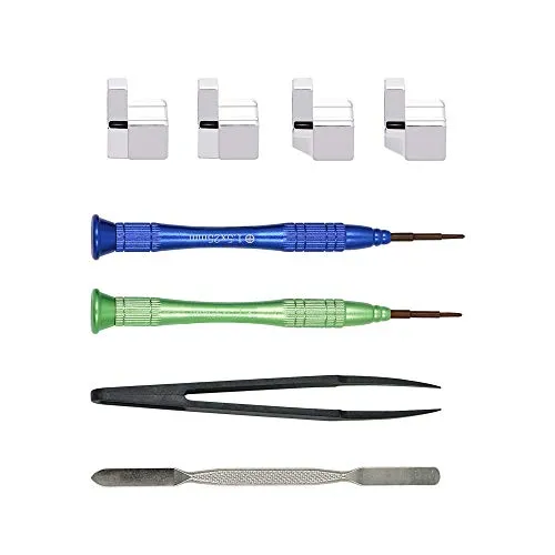 Mcbazel Ersatz-Metall-L/R-Joy Con Sicherungs-Set mit Werkzeug für NS-Switch Joy-Con - Nicht für Switch 2