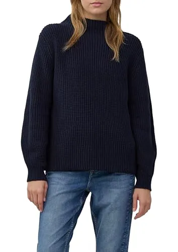 s.Oliver Pullover mit Stehkragen - Schicker Pullover mit relaxter Passform, pflegeleicht und aus hochwertigem Baumwollmix. Ideal für entspannte Tage, in zeitlosem Design mit langem Arm und Rippbündchen.