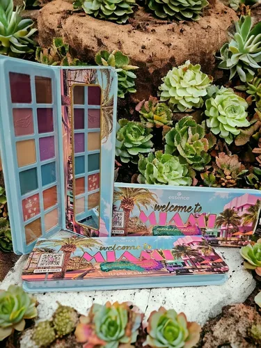 Produktbild Essence Welcome to Miami Lidschatten Palette Spiegel 12 Farbig Türkis Lachs Top