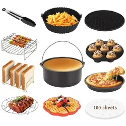 Aigostar Heißluftfritteuse Zubehörset, 12-teilig