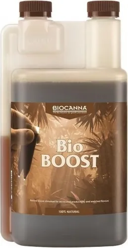 Biocanna Boost 1L - Biologischer Blütestimulator für Pflanzen, 1 Liter. Ideal zur Förderung der Blütenproduktion und Steigerung des Ertrags. Perfekt kombinierbar mit anderen Produkten für optimale Ergebnisse.