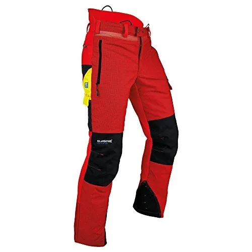 Pfanner-Austria Schnittschutzhose Ventilation, rot, 3XL - Arbeitshose mit Schnittschutzklasse 1, ideal für Sicherheit und Komfort beim Arbeiten. Mit KlimaAIR-Funktionsfutter für beste Luftzirkulation und abriebfestem Gladiator-Gewebe.