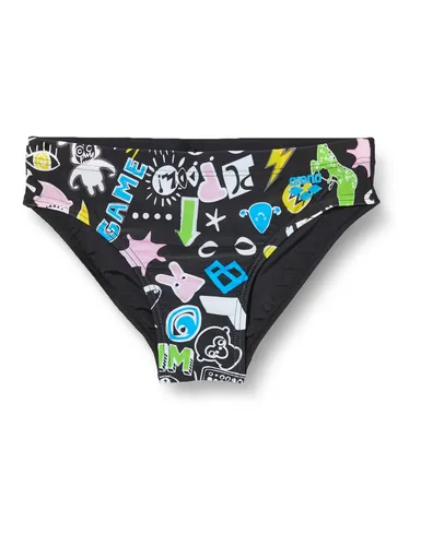 Arena Jungen Slip Badehose Schwimmhose Unterhose Playful, 164 cm (13-14 Jahre)