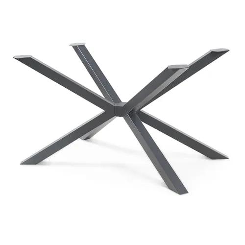 [en.casa] Tischbeine Bemeenel Metall Spider 120 x 75 x 72 cm - Stilvolles Tischgestell aus robustem Stahl für Esstische oder Schreibtische, max. Tragkraft 160 kg. Flexibel in der Höhe verstellbar, ideal für kreative DIY-Projekte.