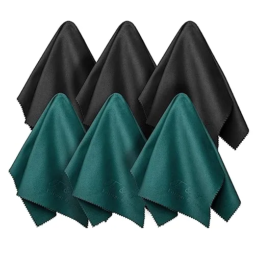 Brillenputztücher, Mikrofasertücher (6X 20x20cm), Optikerqualität