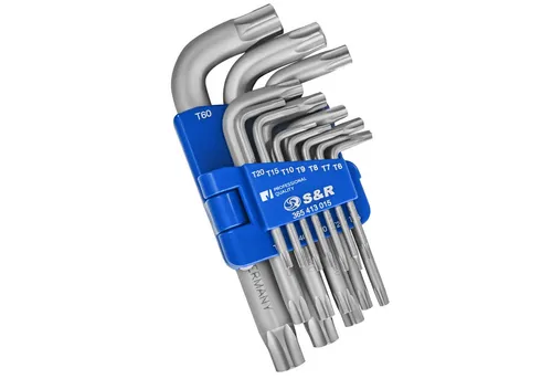 S&R Torxschlüssel Innensechskant Set (15 St., TX6 von S&R