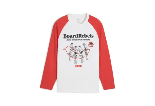 PUMA Langarmshirt MID90S LONGSLEEVE TEE B für Jugendliche, mit Raglanärmeln, Relaxed Fit