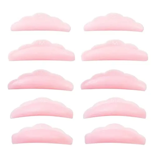 Wimpernlifting Lift Pads (5 Paar) für Dauerwelle und Wimpernwelle | Lift Pads Ersatzpads 10Stk. für Wimpernlifting | S/M/M1/M2/L Größe | P-Beauty Cosmetic Accessories (Rosa)