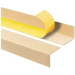 Quest Treppenkantenprofil Treppenprofil RGP selbstklebend 50 x 42 mm (1-St), selbstklebend, Antirutsch, 100 cm beige 5,00 cm x 100,00 cm x 4,20 cm