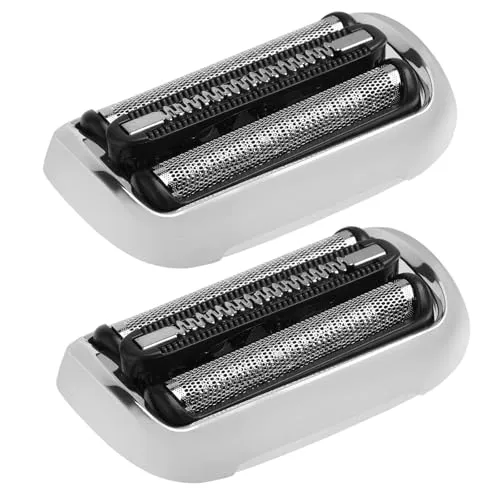 Stück Ersatz-Scherkopf Kompatibel mit Series 7, 73S Rasierköpfe Ersatzklingen Klingen Rasierkopf für Series 7 7020s, 7025s, 7085cc, 7027cs, 7071cc and 7075cc etc. (73S, Silber) 2
