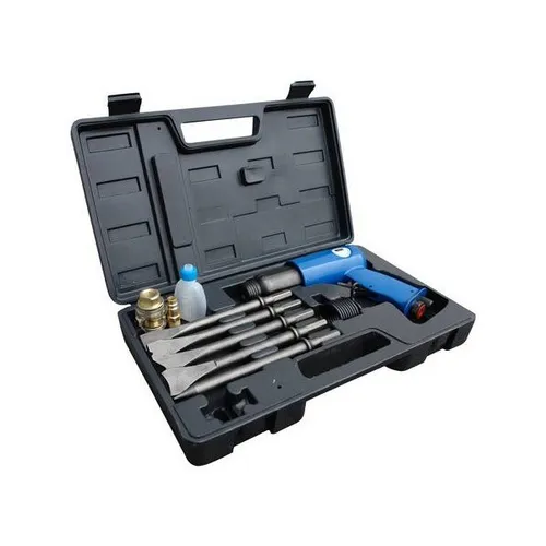 Güde Druckluft Meisselhammer-Set 9-Teilig - Bohrmaschinen: 9-teiliges Druckluft-Meißelhammer-Set für präzise Arbeiten mit hoher Schlagzahl und niedrigem Luftverbrauch, ideal für Profis und Heimwerker.