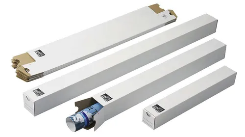 Versandhülse 750x75x75mm weiß in weiß von tidyPac