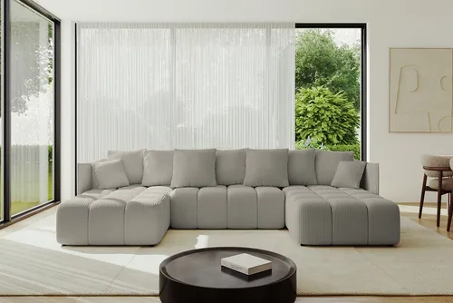 ALTDECOR Wohnlandschaft LONLI-U mit Schlaffunktion