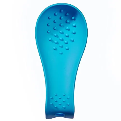 Kochblume Löffelablage | Premium-Silikon & BPA frei| Hitzebeständig | Spülmaschinenfest | Farbe: türkis