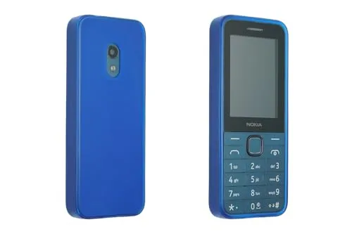caseroxx Schutzhülle für Nokia 225 4G (2024) in blau – Flexibles TPU-Case aus stoßfestem Gummi, passgenaue Handy-Tasche mit Kantenschutz & rutschfestem Grip