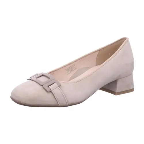 Ara Pumps - Elegante Velourleder Pumps in Beige - Pumps in Größe 7½ aus hochwertigem Velourleder, mit komfortablem Echtleder-Innenmaterial und robustem Gummi-Laufsohle für den perfekten Tragekomfort.