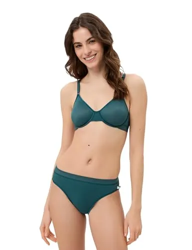 BeeDees Damen Bügel-BH Microfun W pinie, 95D mit Bügel Verstellbare Träger