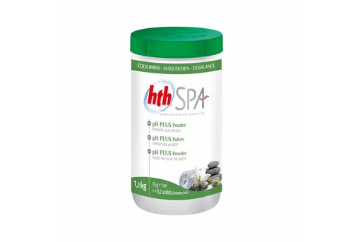 HTH Poolpflege hth Spa pH-Plus Pulver 1,2 Kg pH-Wert Hebung für Whirlpools und Spas