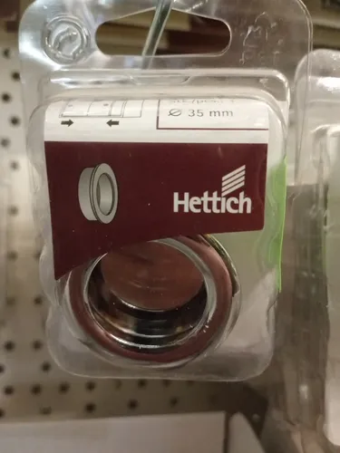 Hettich 9100310 Einlassgriffe für Schiebetüren verchromt Stahl, verchromt