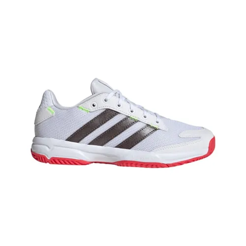adidas Unisex Kinder Stabil Junior Indoor Shoes - Sportliche Laufschuhe mit atmungsaktivem Mesh, Adiprene+ Dämpfung und Torsion System für optimale Bewegungsfreiheit. Ideal für aktive Kinder und umweltfreundlich mit recycelten Materialien.