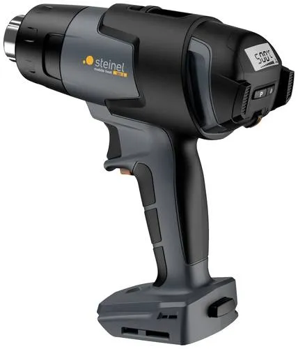 Steinel Akku Heißluftgebläse mobile heat MH 5 - Kabellose Heißluftpistole mit 18 V, ideal für präzises Arbeiten mit einer maximalen Temperatur von 500°C und schneller Aufheizzeit von nur 4 Sekunden.