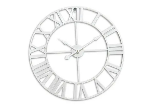 relaxdays Wanduhr mit römischen Zahle (weiß)