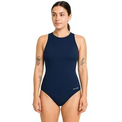 Aqua Speed Badeanzug BLANKA Wettkampfanzug Damen – Navy Ideal für Leistung & Freizeit (Kompressiver Einteiler mit ausgewogenem Beinschnitt) Carvico Hightech-Stoff – bewährt im internationalen Schwimmsport blau 40