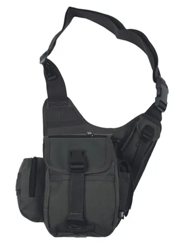 MFH Schulter-Umhängetasche (grün) - Umhängetaschen mit 9 Fächern und verstellbarem Schultergurt für optimalen Tragekomfort, ideal für den Alltag und unterwegs.