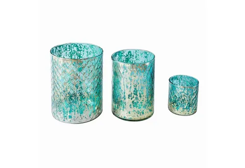 Mirabeau Windlicht 3er Set Firalen türkis in blau von Mirabeau