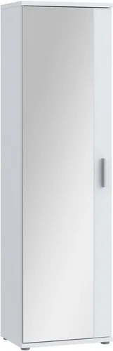 FORTE NET106 Schuhschrank mit Spiegel, 1-türig, 50 cm breit