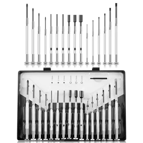 GZEINB 17 in 1 Mini Feinmechaniker Schraubendreher Set, Uhrmacherwerkzeug Set, Eyeglass und Uhrmacher Repair Kleine Schraubenzieher Präzisionsschraubendreher
