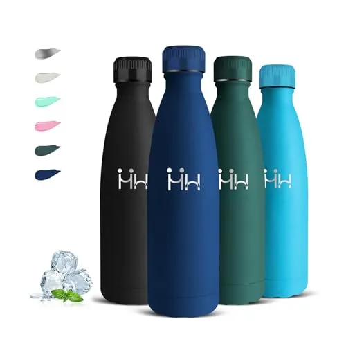 Grsta Trinkflasche Edelstahl, Thermosflasche 750ml, Trinkflasche Auslaufsicher, BPA-Freie, Isolierflasche Doppelwandig, Kalt&Warm, Trinkflaschen Erwachsene, Wasserflasche für Wandern, Yoga