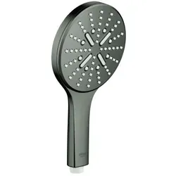 Grohe New Rainshower Smartactive Rund 130 - Einbauduschkopf mit 9,5 l/min Durchfluss und modernem Design in Graphit gebürstet, ideal für ein luxuriöses Duscherlebnis.
