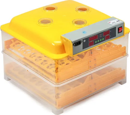 Mucola Hühnerstall Inkubator für 96 Eier - Automatischer Inkubator mit Temperatursteuerung und Wendesystem. Ideal für die Aufzucht von Küken, kompakt und praktisch für die Hobbyzucht.