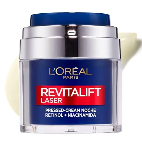 Revitalift Laser Nachtcreme mit Retinol & Niacinamid 50 ml - Nachtpflege für strahlende Haut, bekämpft Falten und sorgt für eine intensive Regeneration über Nacht.
